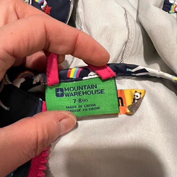 [Sold] Purple raincoat. Matching pink splash pants. Size 7-8 - Picture 3 of 5